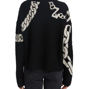 Zadig Voltaire Starry Chains Cashmere Distressed Sweater Small